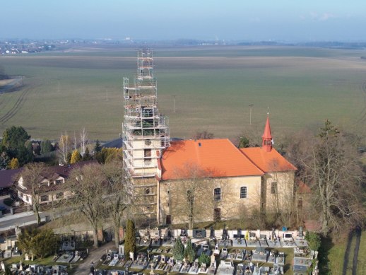 Veřejná sbírka na opravu věže katolického kostela 