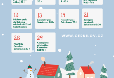 Černilovské kalendárium na leden 2024