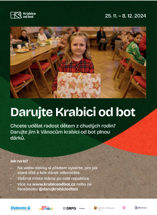 Krabice od bot - vánoční dárky pro děti ze sociálně slabých rodin 