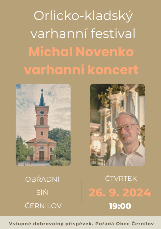 Orlicko-kladský varhanní festival v Černilově 