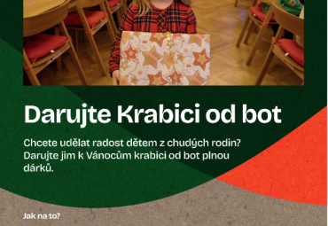 Krabice od bot - sbírka dárků pro děti ze sociálně slabých rodin 