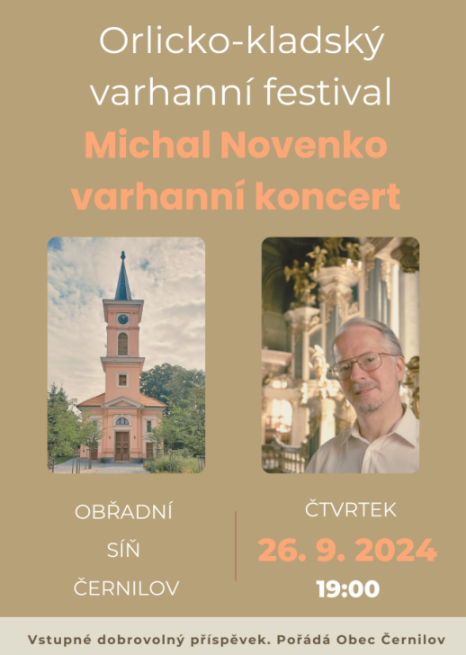 Orlicko-kladský varhanní festival - koncert M. Novenko 