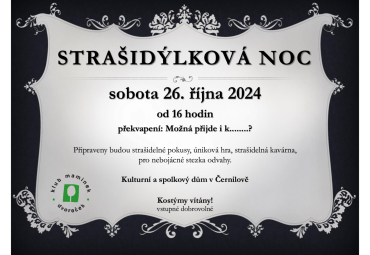 Strašidýlková noc pro děti 