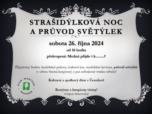 Strašidýlková noc pro děti 