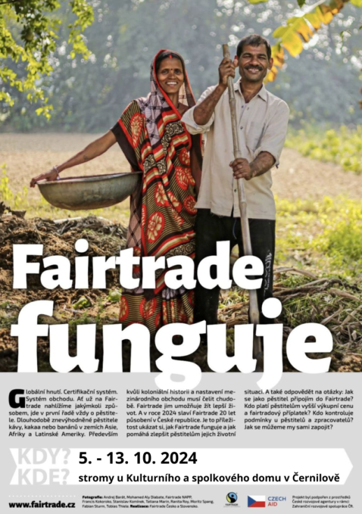 Fairtrade funguje - výstava na stromech 