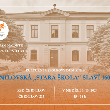 160 let staré školy v Černilově - 6. 10. 2024 